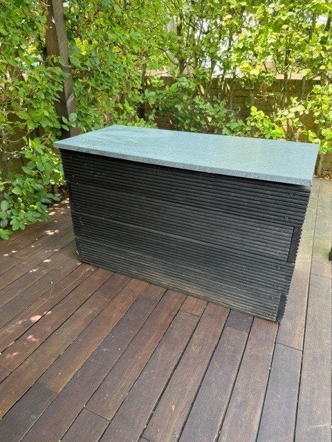 houten tuin kist met zinken deksel en bodem, 50 – 75, Minder dan 50 cm, Gebruikt, 50 tot 100 cm