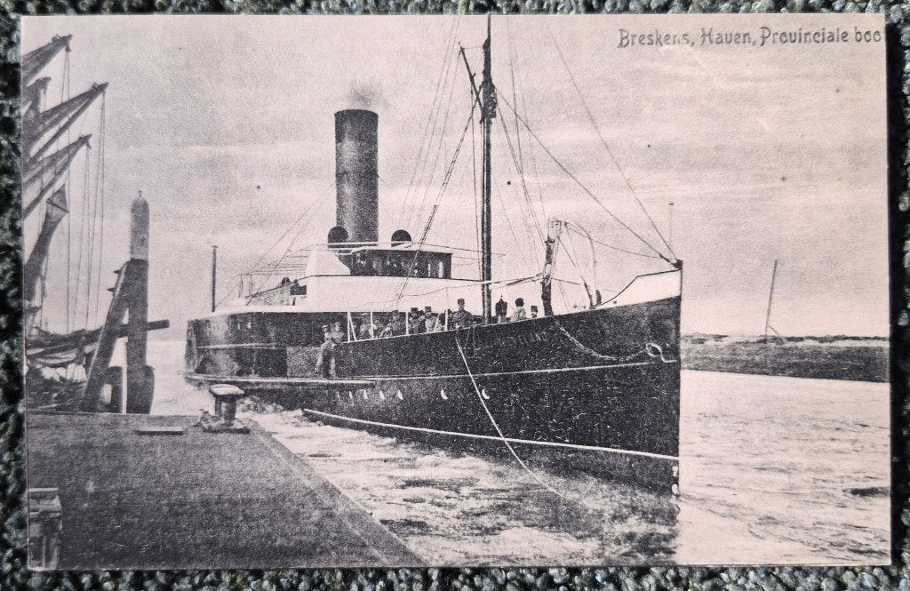 Breskens, Haven Provinciale boot, Ophalen of Verzenden, Voor 1920, Gelopen, Zeeland