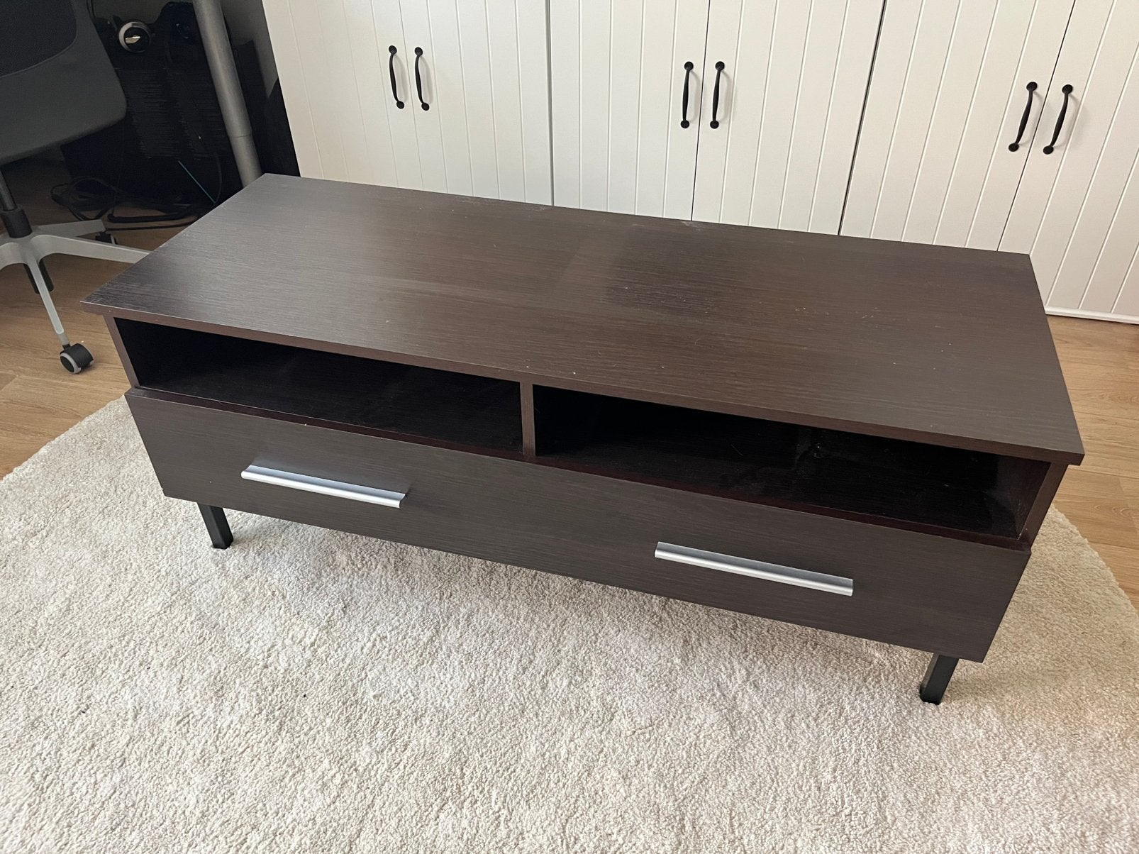 Tv meubel, Ophalen, Gebruikt, 100 tot 150 cm, Minimalistisch