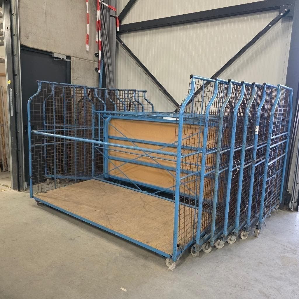 4x  meubeltransportkarren gaaskar meubelbak 245 cm 600 euro, Ophalen, Gebruikt, Transportkar, 100 liter of meer