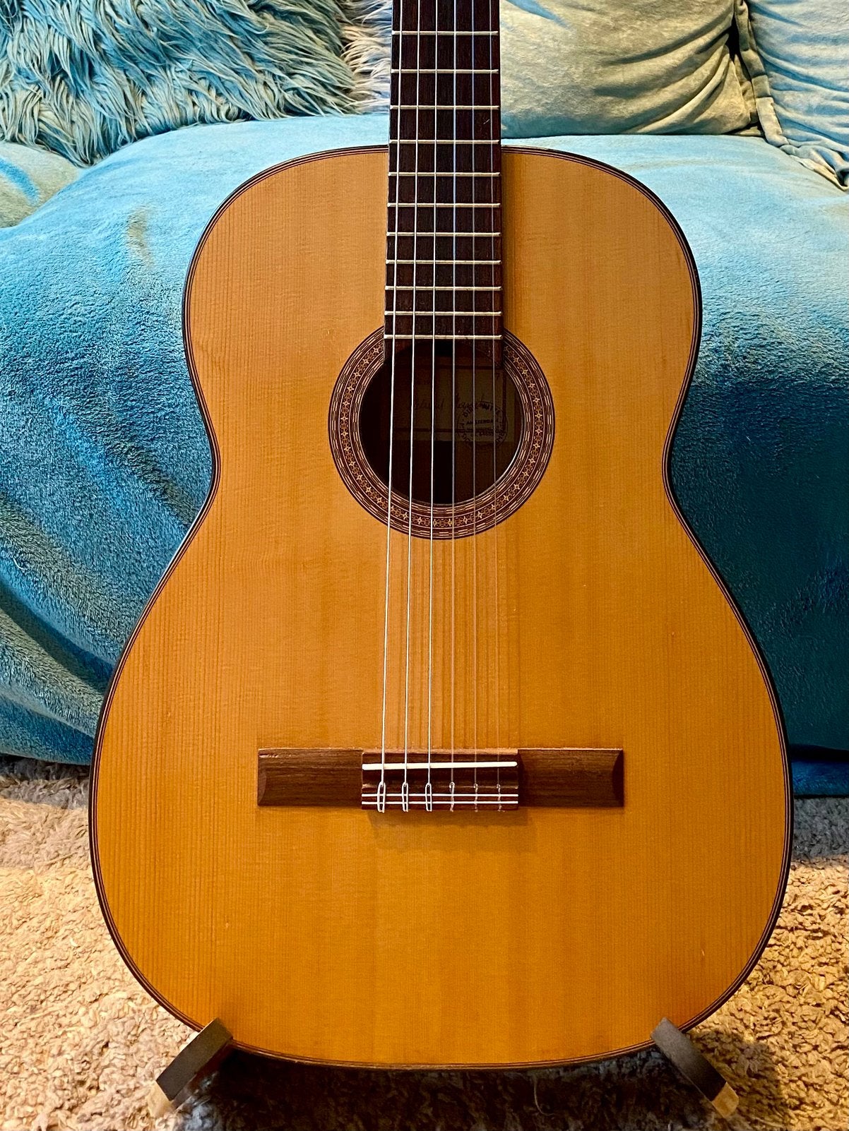 Handgebouwde Hanika no. 17 gitaar in bijna nieuwsraat!, Ophalen, Zo goed als nieuw, Klassieke of Spaanse gitaar