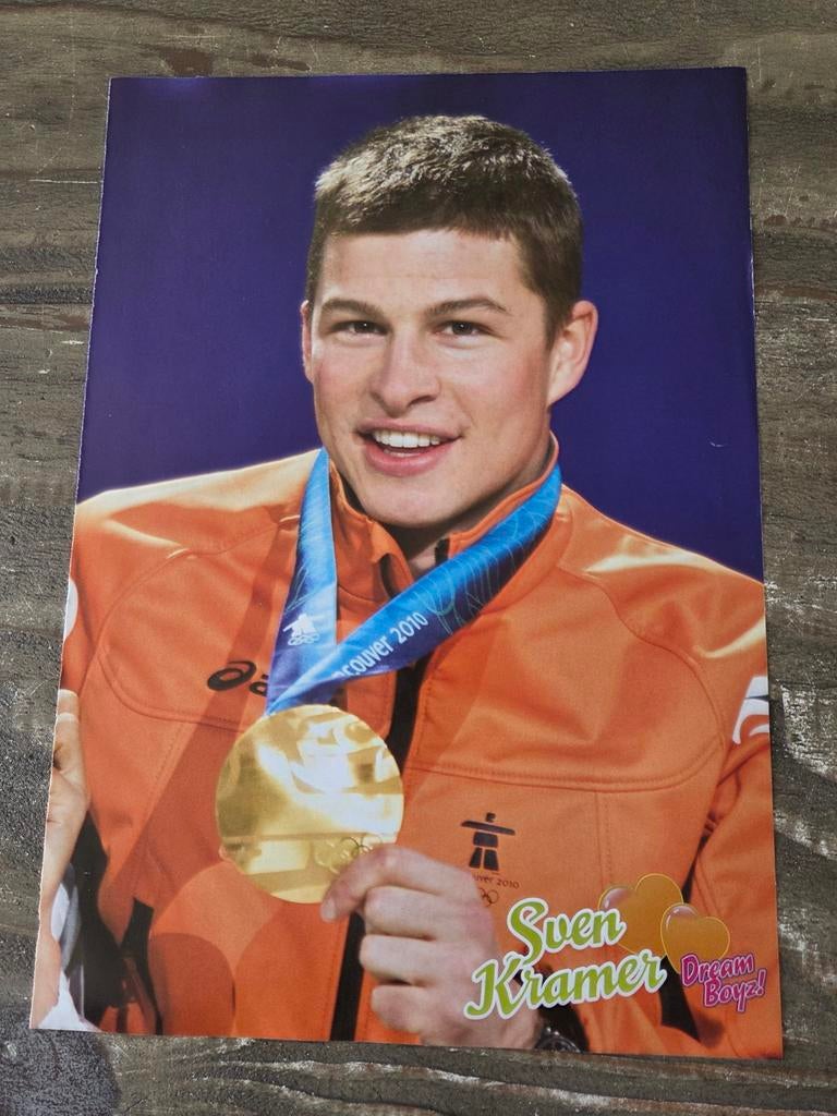 2 Posters van schaatster: Sven Kramer, Ophalen of Verzenden, Poster, Plaatje of Sticker