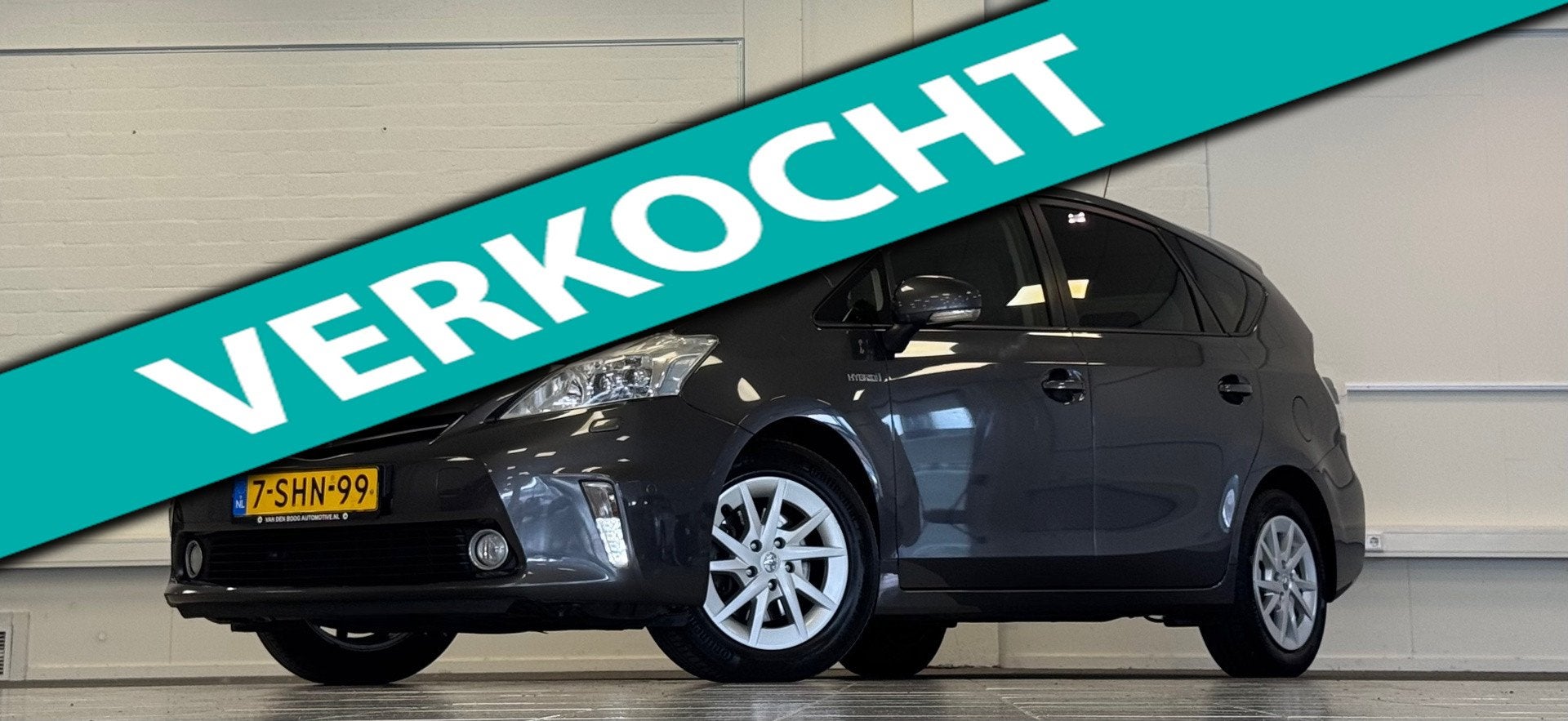 Toyota Prius Wagon 1.8 Dynamic Business 7p 100% onderhouden, Auto's, Euro 5, Gebruikt, Zwart, 4 cilinders