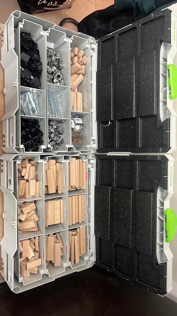 Festool accessoires domino df 700 2 koffer, Ophalen of Verzenden, Zo goed als nieuw