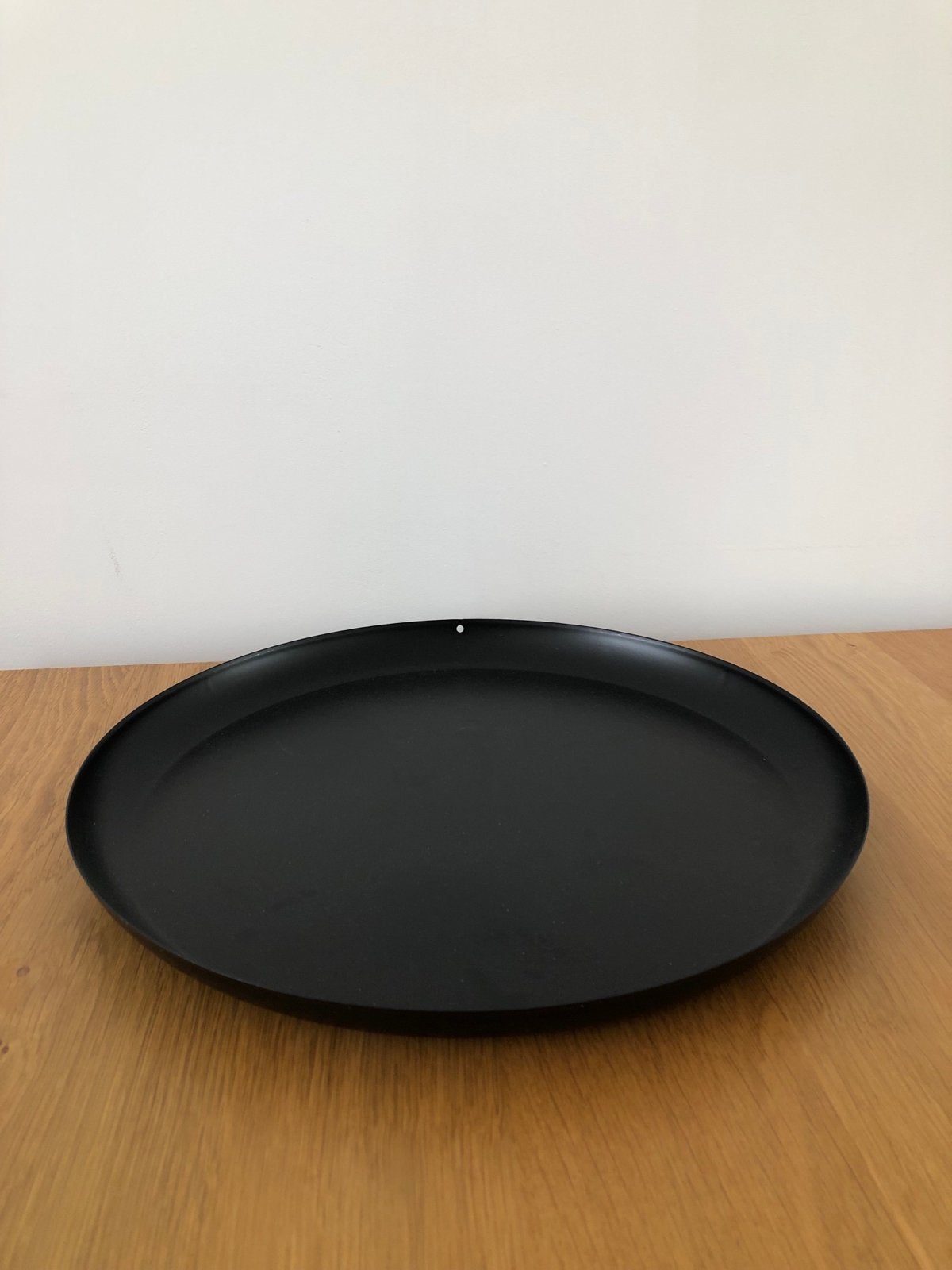 Zwart decoratieblad 35cm voor kaarsen,plantjes en decoratie, Huis en Inrichting, Ophalen, Zo goed als nieuw, Zwart, Metaal