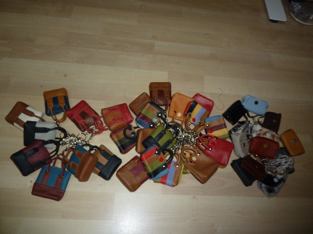 Artivo rundleer tashanger sleutelhanger echt leer, Verzenden, Nieuw