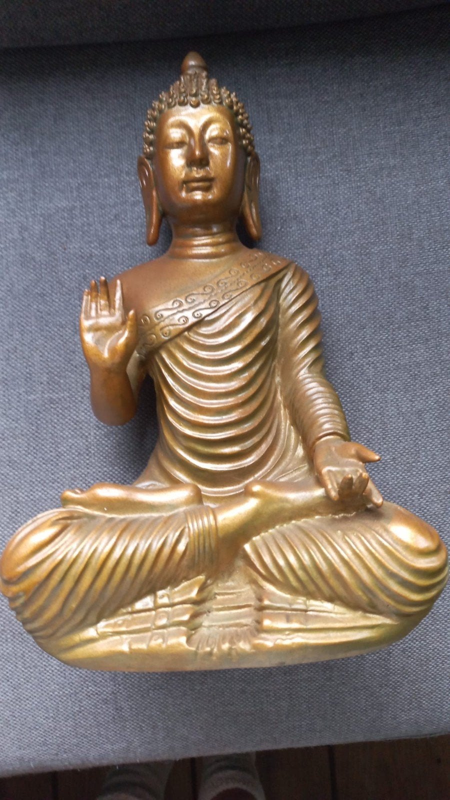 Gouden Boeddha beeld - Rust en spiritualiteit, Ophalen, Gebruikt