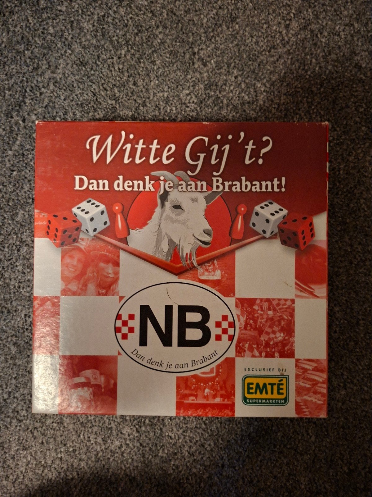 Witte Gij 't? Brabant bordspel - Exclusief Emté, Drie of vier spelers, Ophalen, Zo goed als nieuw, Emté