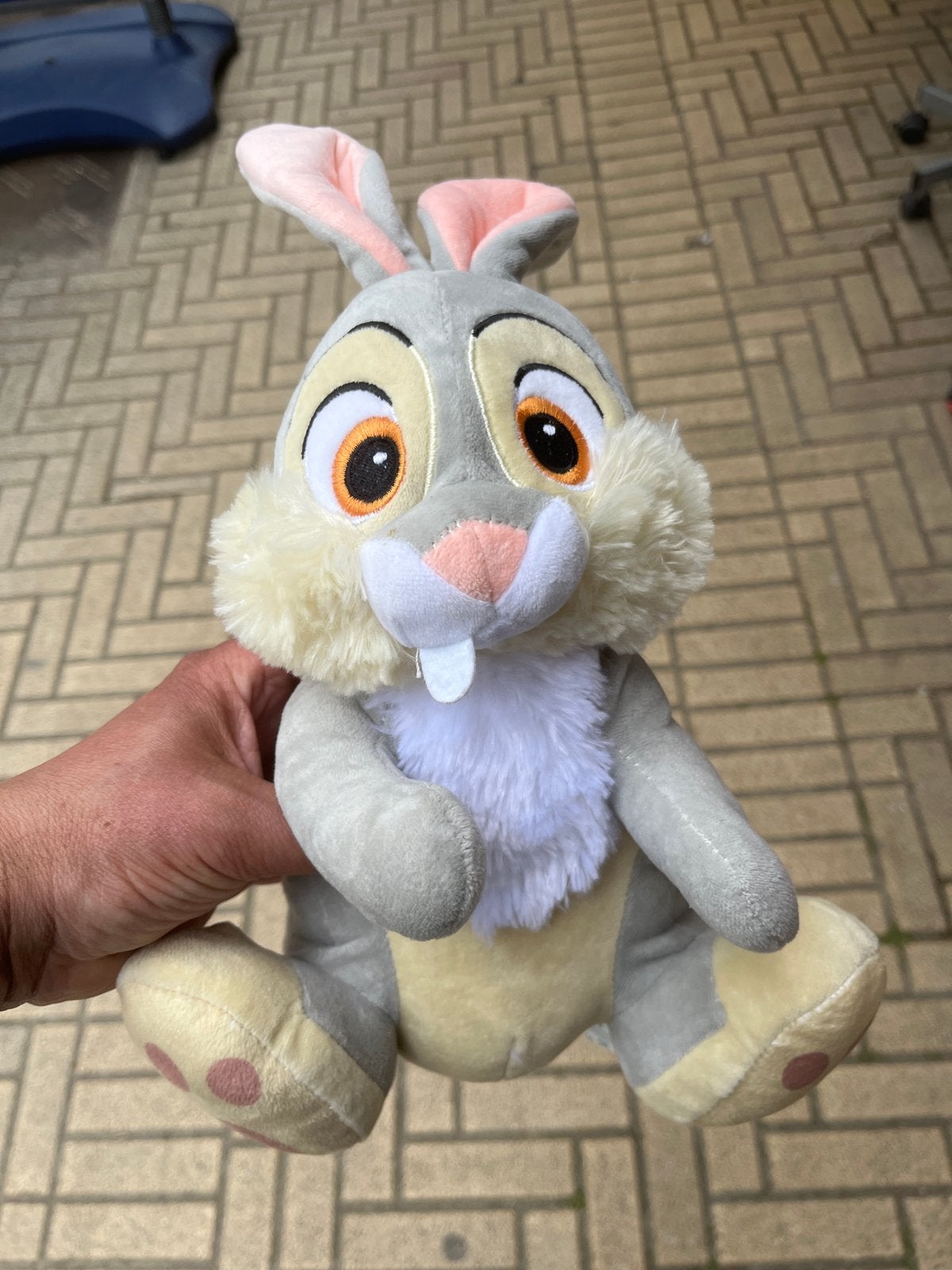 Knuffel Stampertje uit Disney's Bambi - Zo goed als nieuw, Ophalen, Disney, Grijs, Konijn