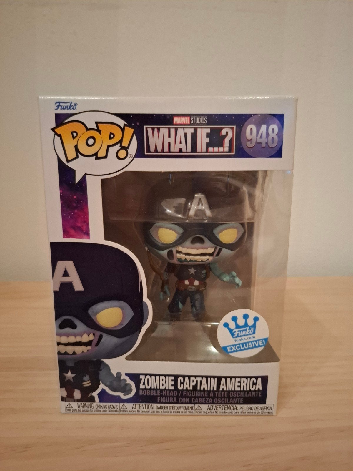 Funko Pop! Marvel What If...? Zombie Captain America, Ophalen of Verzenden, Nieuw