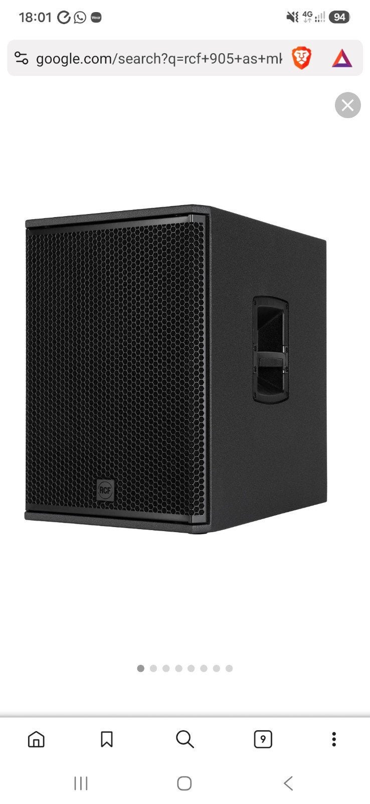 RCF SUB 905-AS MK2 Actieve Subwoofer