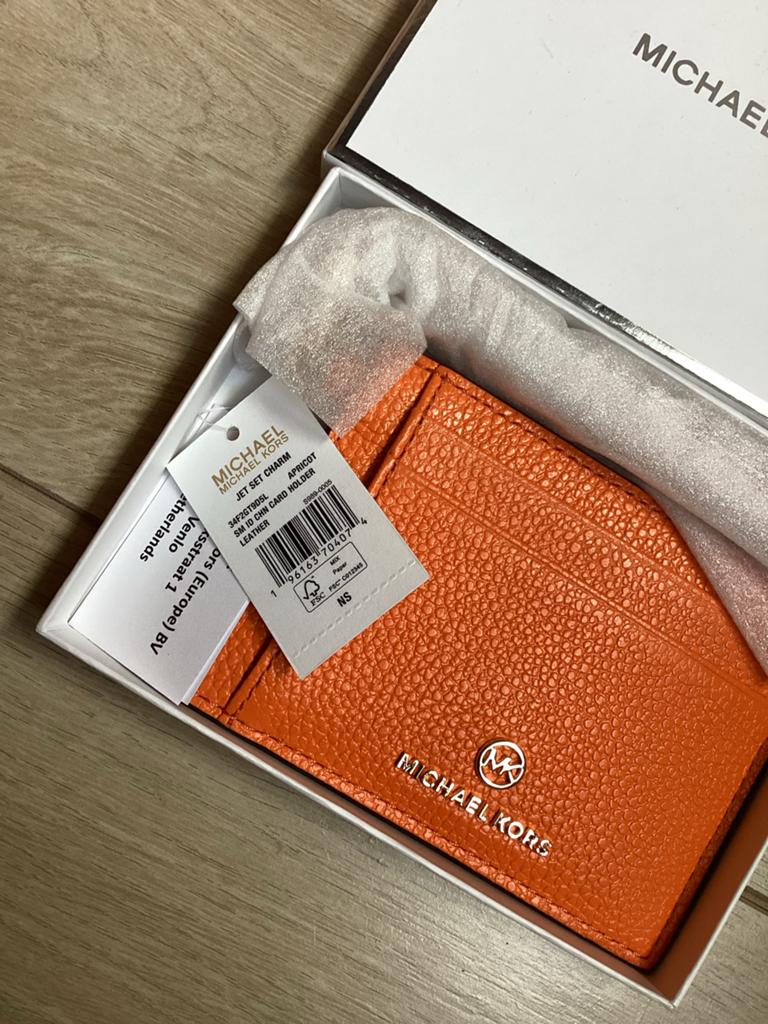 Michael Kors pasjeshouder oranje nieuw met bon, Nieuw, Oranje, Leer, Ophalen