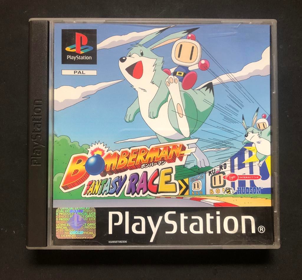 Bomberman Fantasy Race Playstation 1 (in nieuw staat), Racen en Vliegen, Ophalen of Verzenden, Zo goed als nieuw, 3 spelers of meer