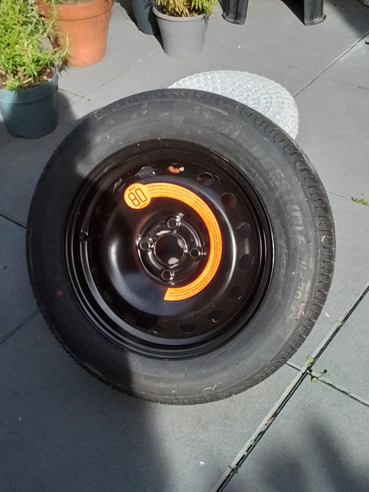 Bridgestone band op stalen velg, Ophalen of Verzenden