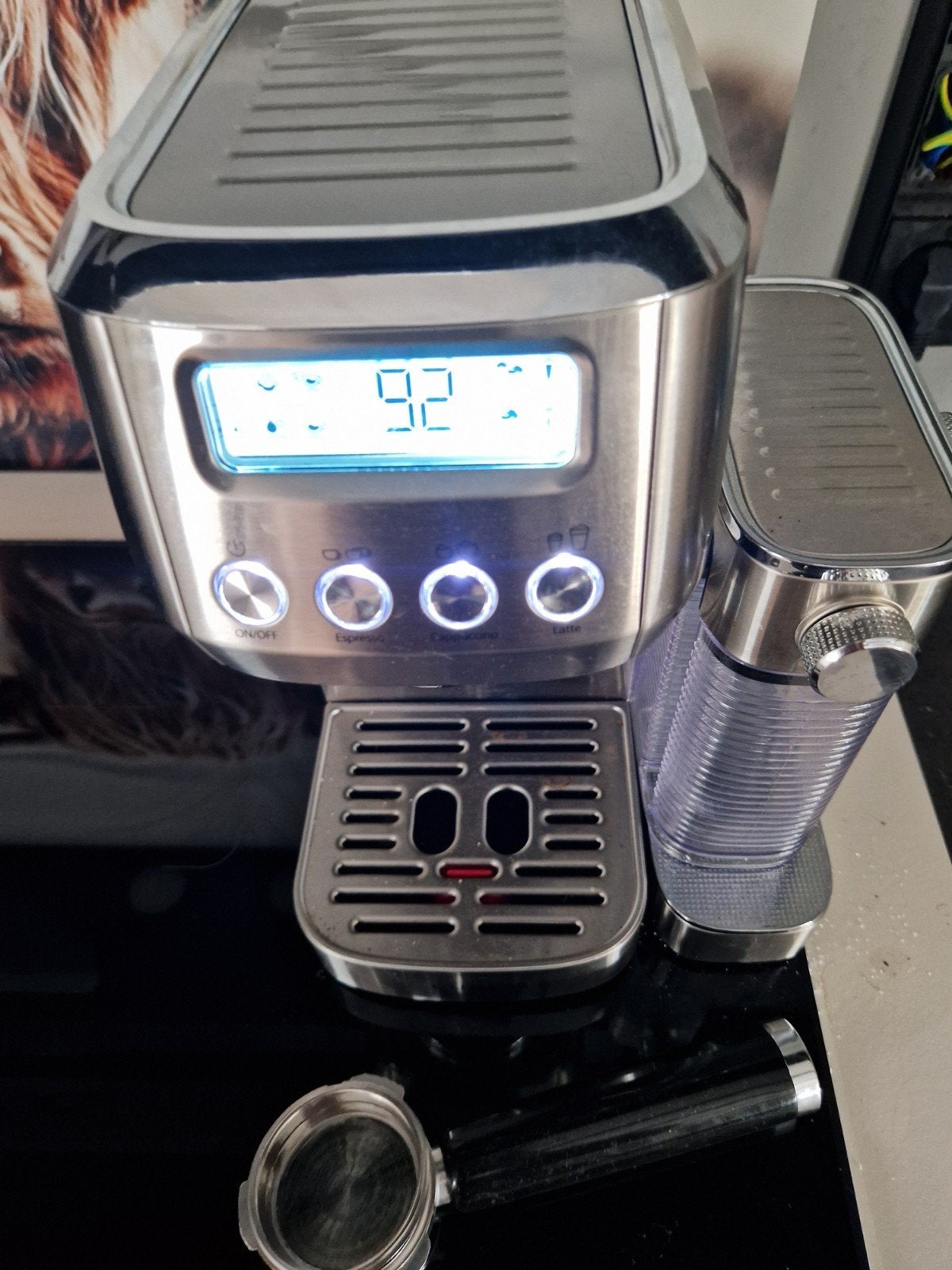 Koffiemachine Lugia pistomachine, Ophalen of Verzenden, Zo goed als nieuw, Koffiemachine