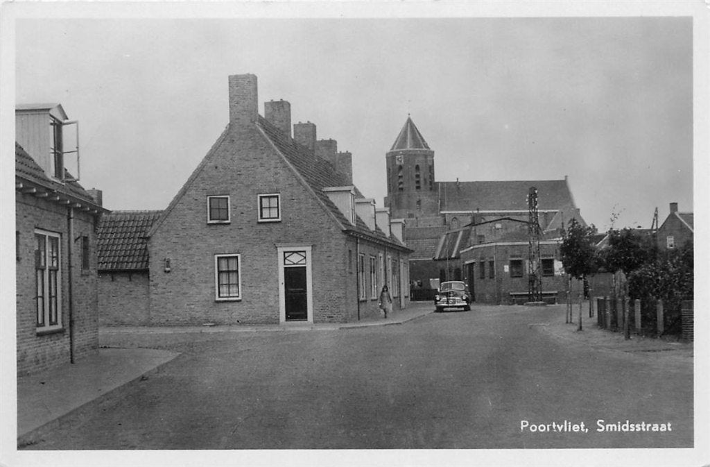 378-322-035 Poortvliet Smidsstraat, Verzamelen, Ansichtkaarten | Nederland, Verzenden, Voor 1920, Zeeland