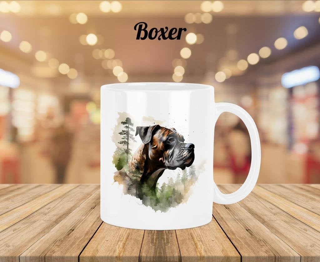 Boxer profiel mok, Huis en Inrichting, Keuken | Servies, Nieuw, Kop(pen) en/of Schotel(s), Overige stijlen, Verzenden