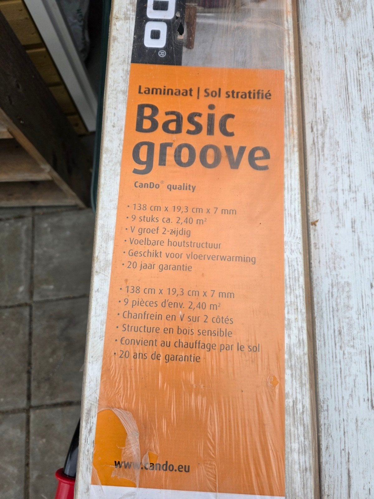 GRATİS LAMİNAAT NİEUW CanDo Basic Groove Laminaat - 2.40 m², 50 tot 150 cm, Nieuw, Ophalen of Verzenden, 10 m² of meer