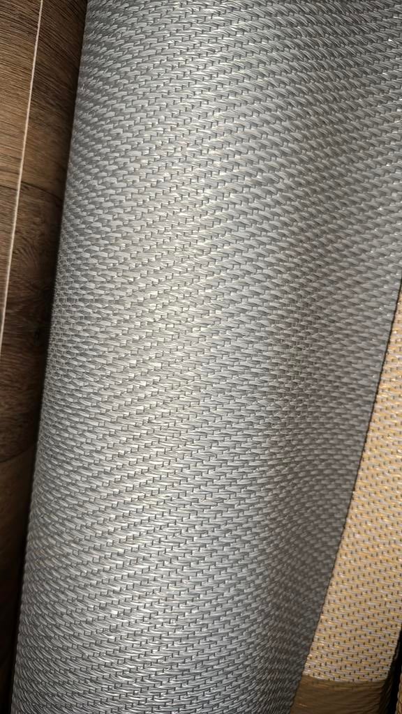 ‼️coupon grijs anti slip vinyl Novilon 2,35x2m restpartij‼️, Ophalen, Nieuw, Minder dan 10 m², Grijs