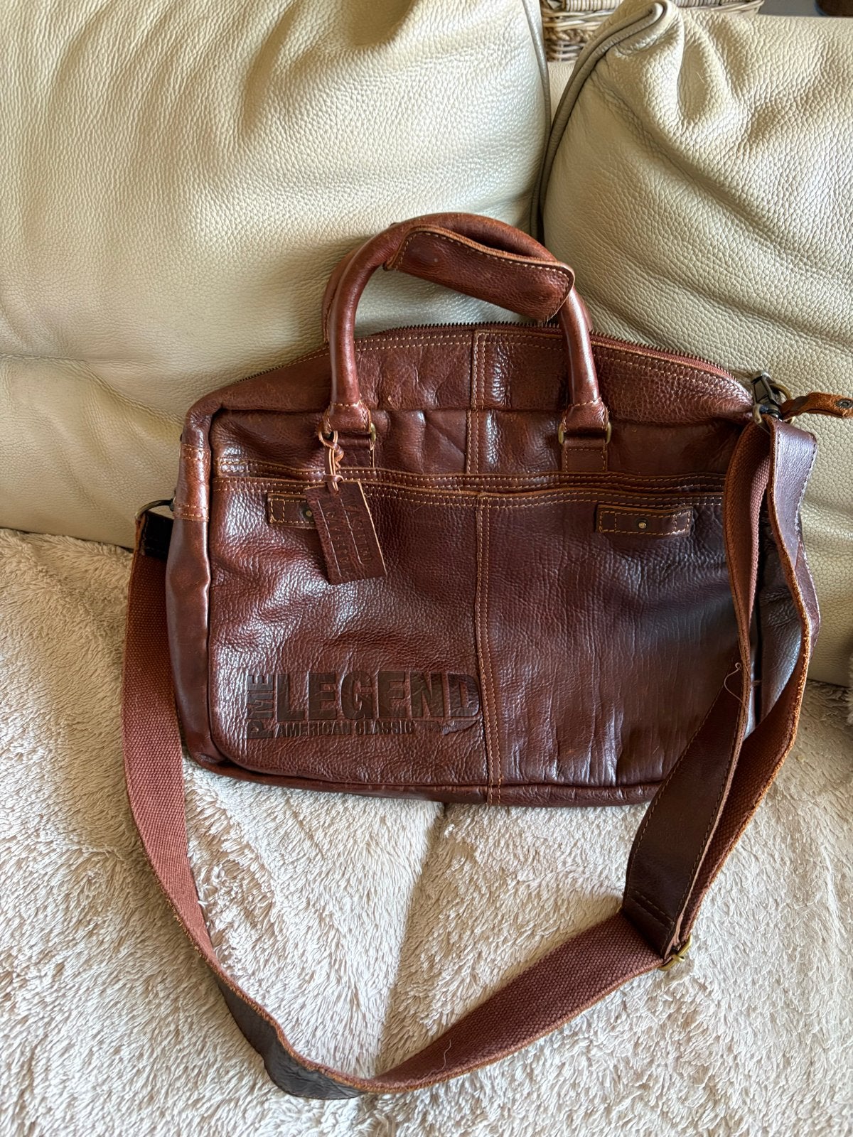 PME Legend Leren Handtas/Schoudertas - Bruin, Ophalen, Gebruikt, Bruin, Handtas
