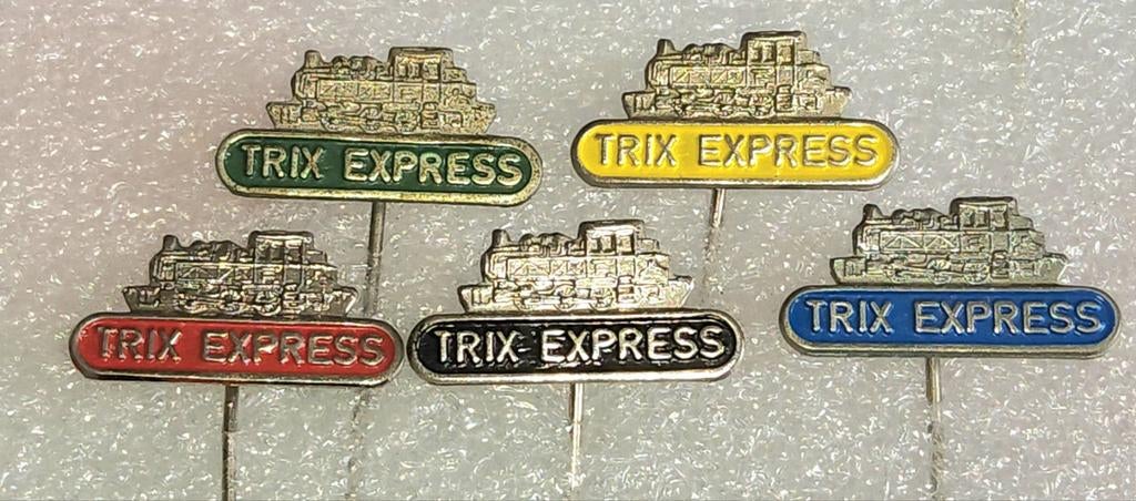 5 Trix Express Speldjes - modeltreinen, Ophalen of Verzenden, Gebruikt, Transport, Speldje of Pin
