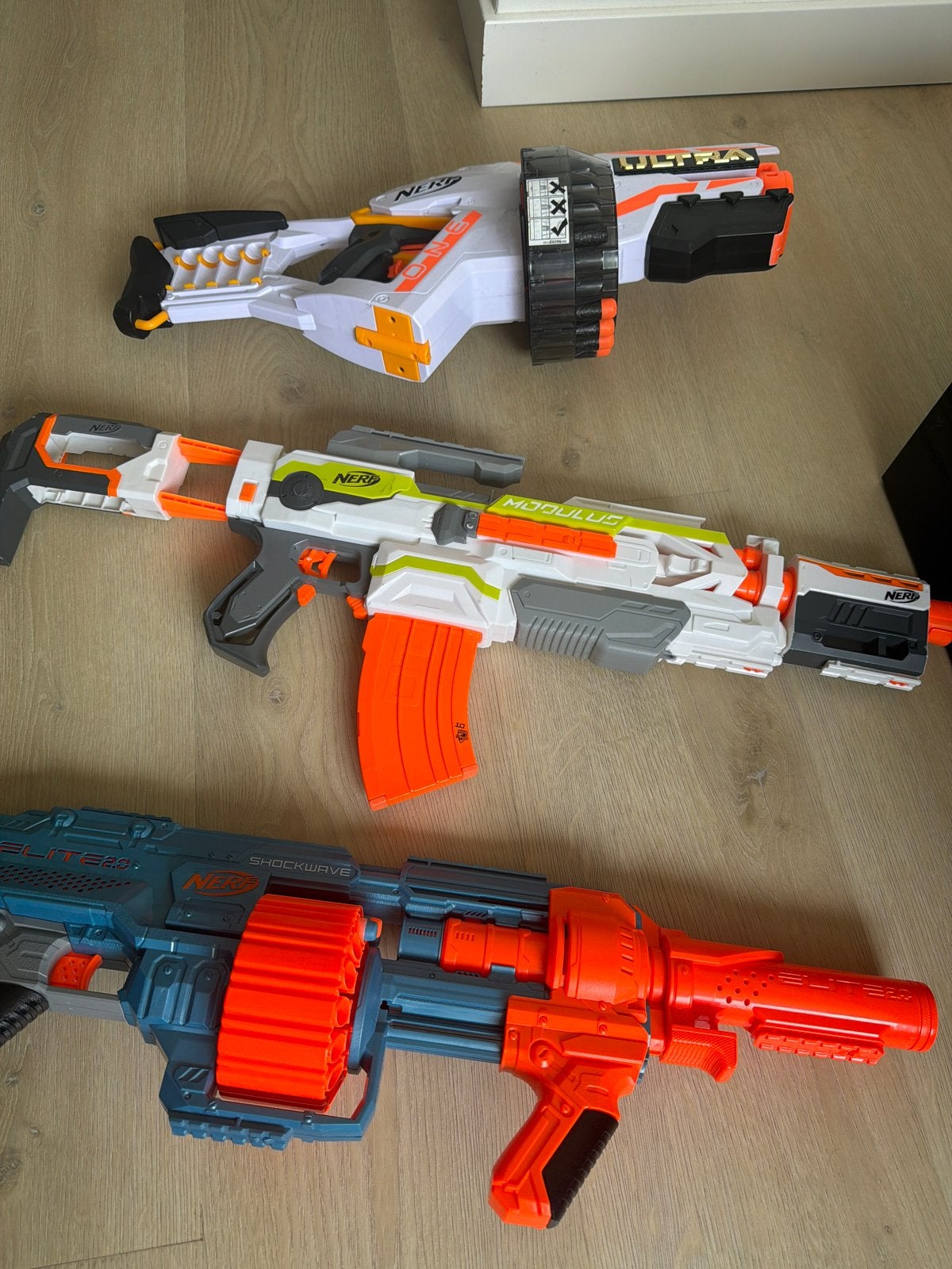 Nerf Pistolen Set - Modulus, Ultra One, Elite 2.0 Shockwave, Ophalen, Gebruikt, Jongen of Meisje
