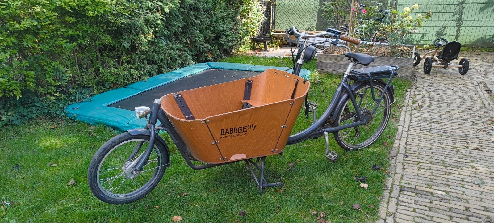 Babboe City-E bakfiets - 8 jaar oud, met technische storing, 4 kinderen of meer, Gebruikt, Elektrisch, Ophalen