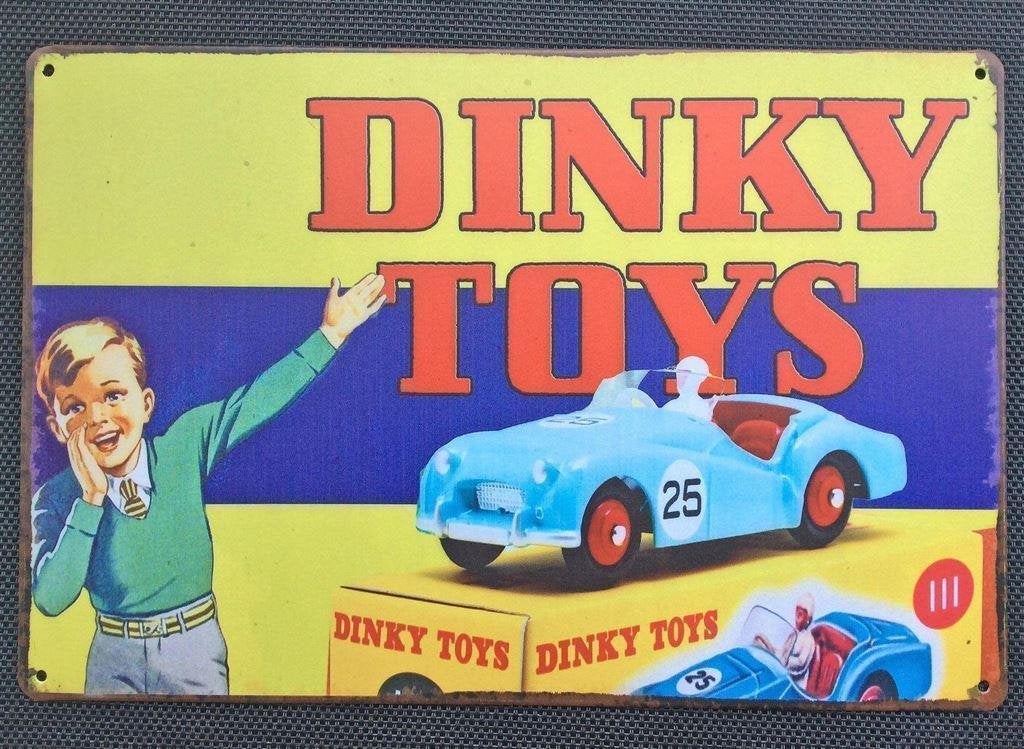 DINKY TOYS Reclame Metalen Reclamebord Wandbord, Verzenden, Nieuw, Auto