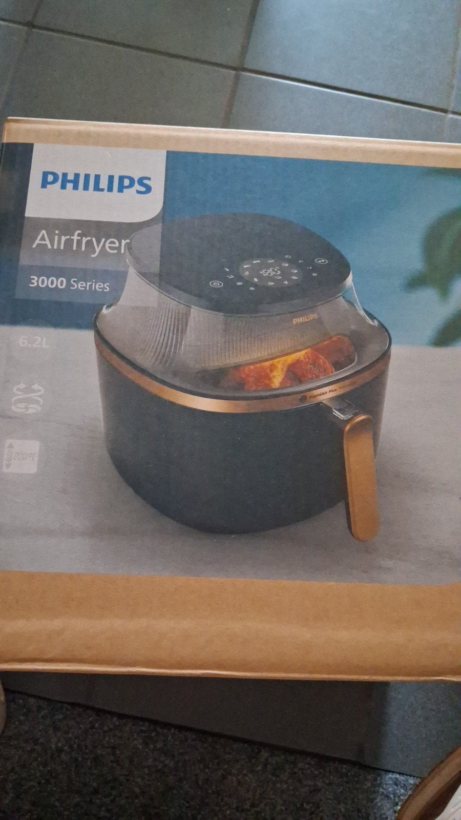 airfryer philips 3000 series 6.2l nieuw, Witgoed en Apparatuur, Ophalen of Verzenden, Nieuw, Airfryer