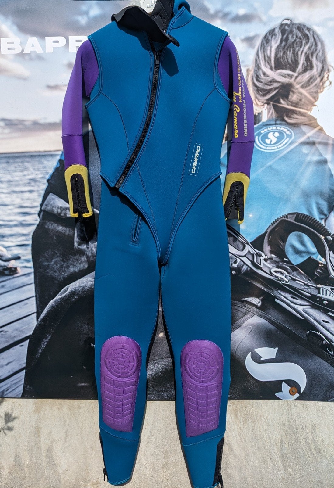 Camaro dames duikpak 7mm met vaste kap, maat 40, Watersport en Boten, Duiken, Ophalen of Verzenden