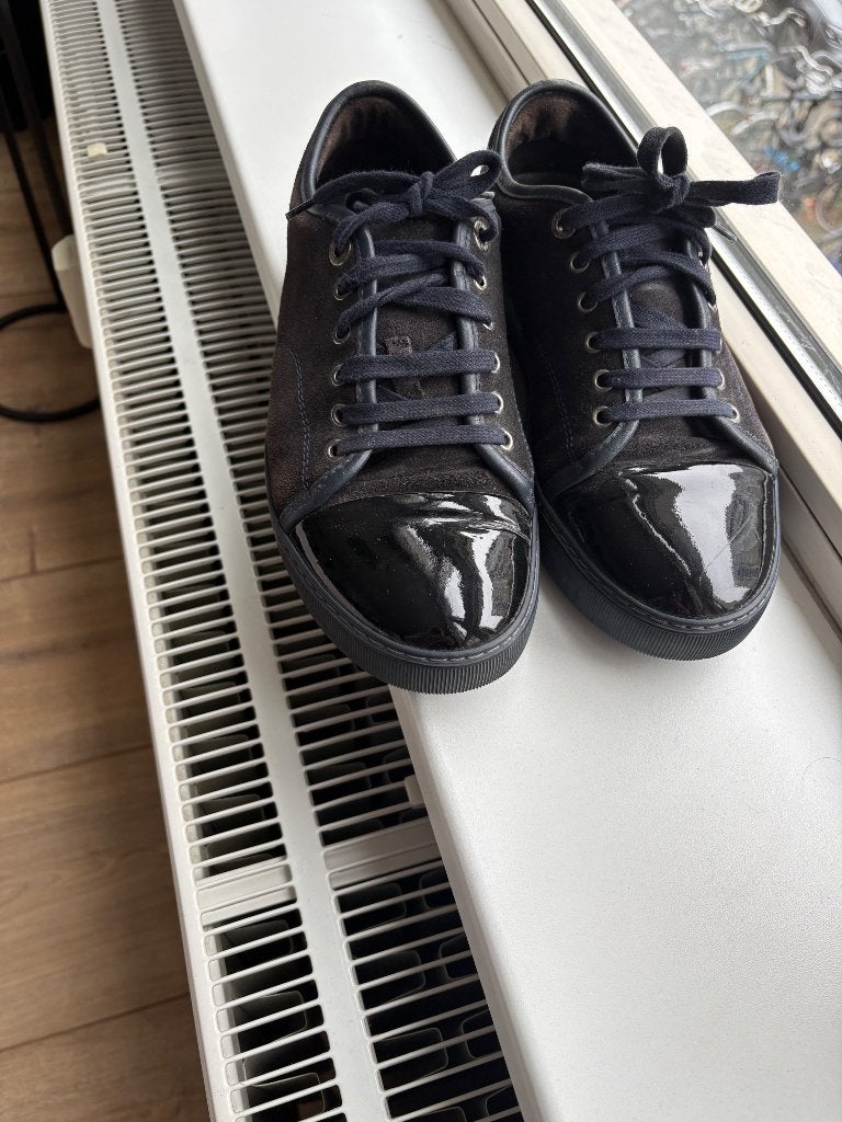 Lanvin tennis suede DBB1, Lanvin, Blauw, Ophalen of Verzenden, Gedragen