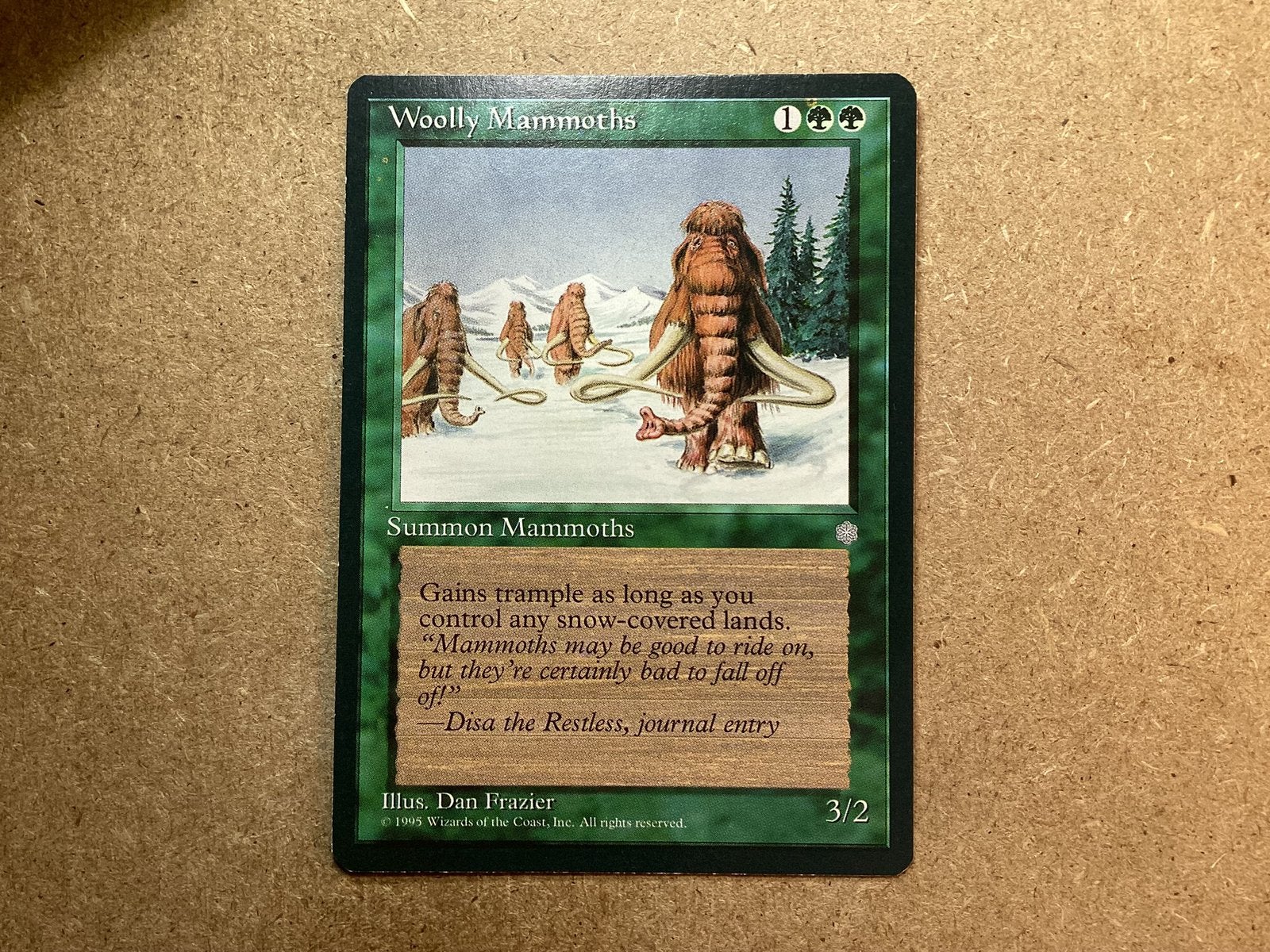 1x Woolly Mammoths (Near Mint), Ophalen of Verzenden, Zo goed als nieuw, Losse kaart