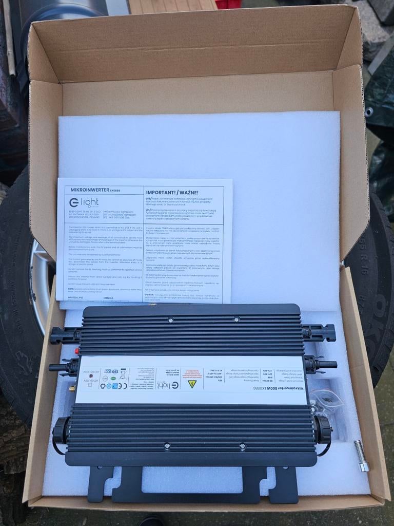 Nieuwe Solar Grid Micro Inverter GT-800 - Ongebruikt, Doe-het-zelf en Verbouw, Zonnepanelen en Toebehoren, Ophalen of Verzenden