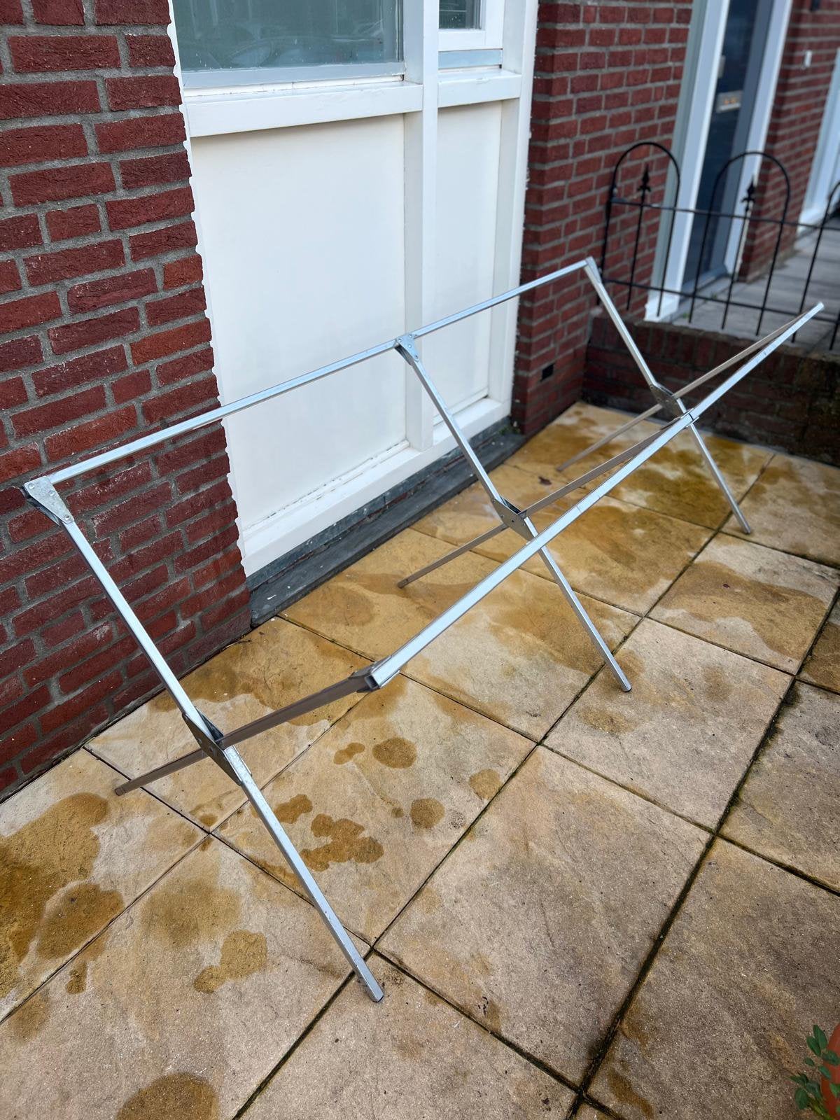 Opvouwbare Markttafel Aluminium Onderstel Inklapbaar, Ophalen of Verzenden, Zo goed als nieuw