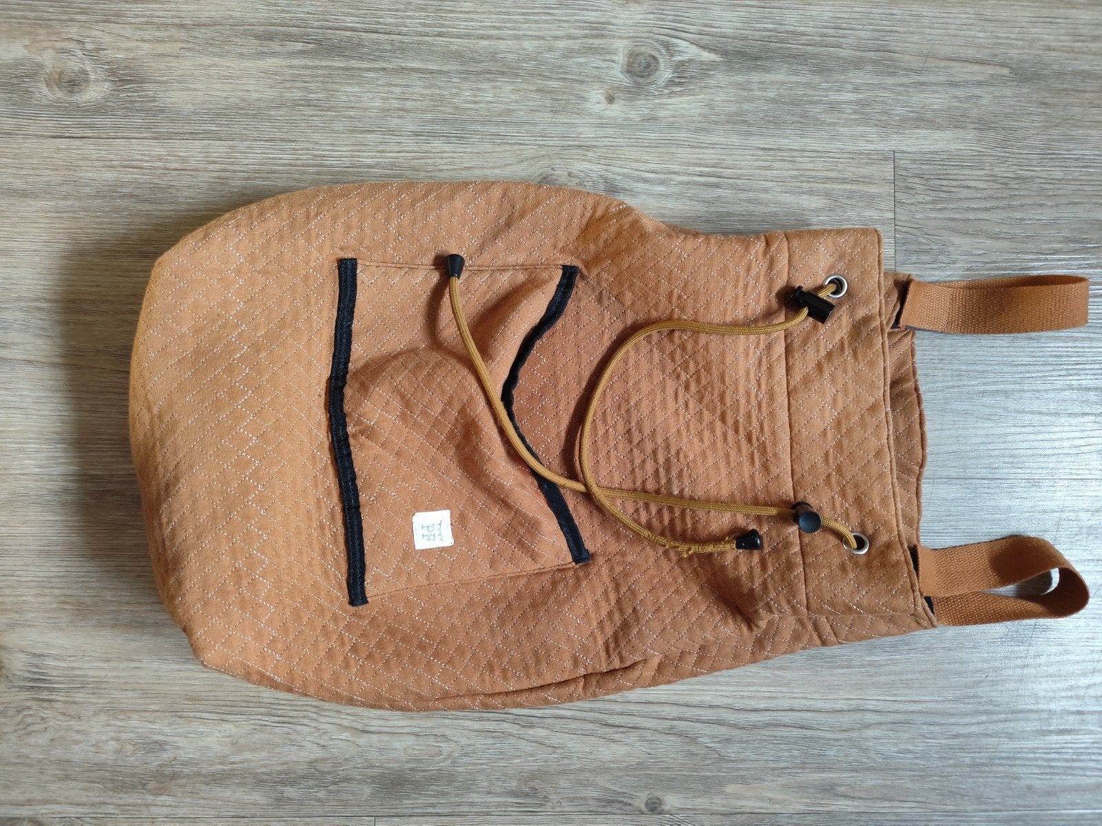 Cognac kleurige boxzak voor aan de box, Kinderen en Baby's, Boxen, Ophalen of Verzenden, Zo goed als nieuw