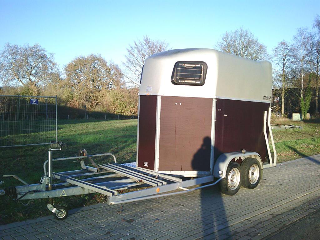 2 Paards trailer met koetsenframe. Böckmann. Bouwj: 2005, Dieren en Toebehoren, Gebruikt, Niet ingevuld, 2-paards trailer, Niet ingevuld