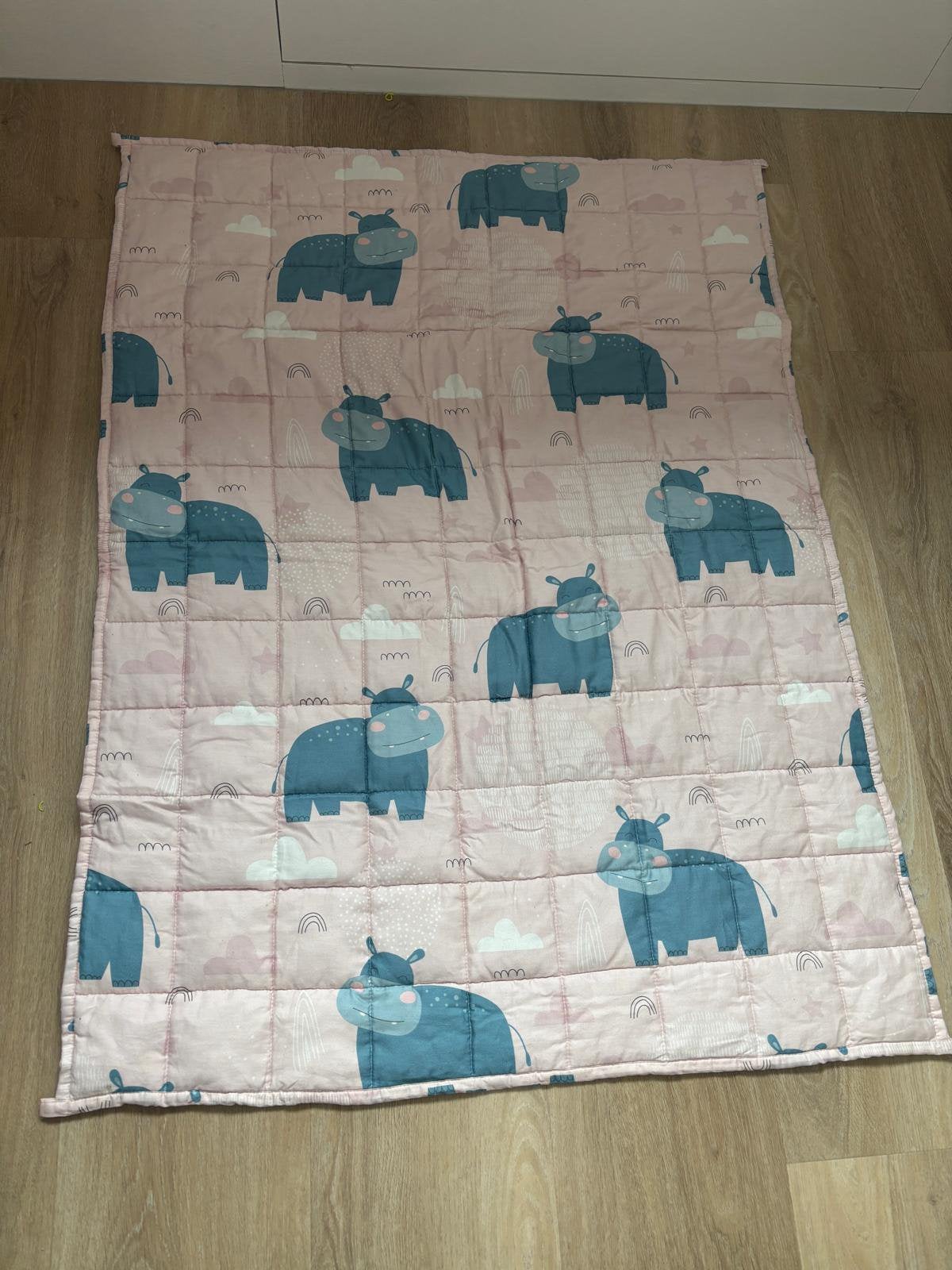 Verzwaringsdeken 2.4 kg 90x120 cm Nijlpaard patroon, Ophalen of Verzenden, Nieuw, 100 cm of meer, Deken