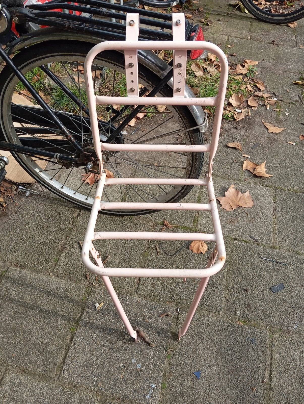 voordrager fiets rose, Ophalen of Verzenden