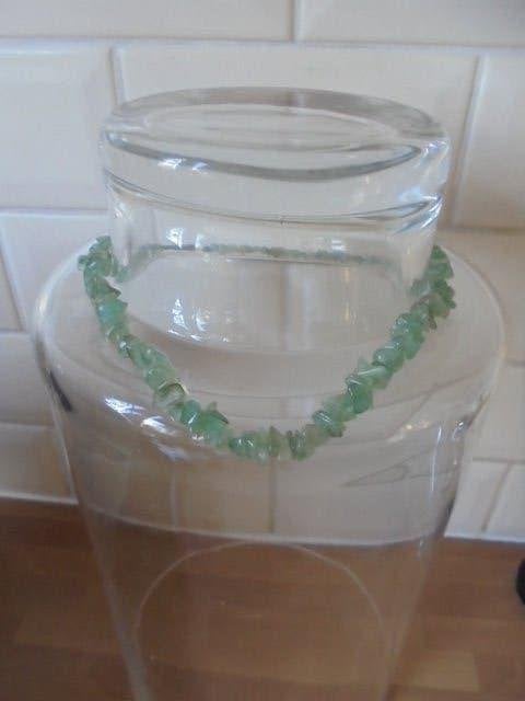 Ketting met draaislotje Jade edelsteen, Ophalen of Verzenden, Zo goed als nieuw, Groen, Steen of Mineraal
