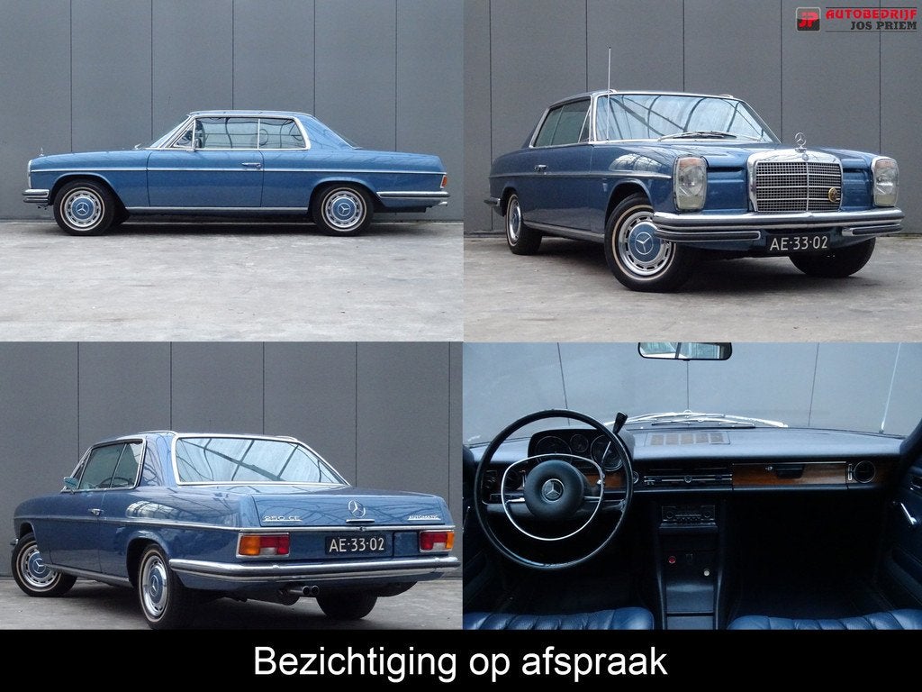 Mercedes-Benz 200-280 (W114) 250 C * GRATIS RIJDEN* !, Auto's, Automaat, Achterwielaandrijving, 2496 cc, Blauw