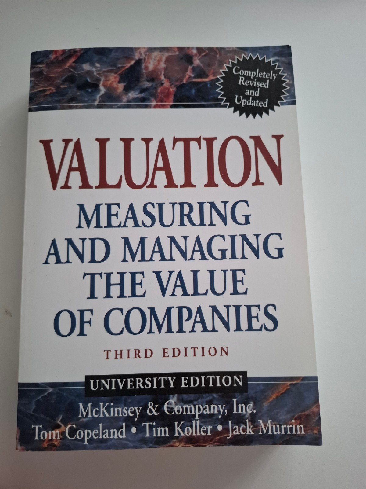 Valuation: Measuring and Managing the Value of Companies, Ophalen of Verzenden, Zo goed als nieuw, Economie en Marketing, Tom Copeland, Tim Koller, Jack Murrin