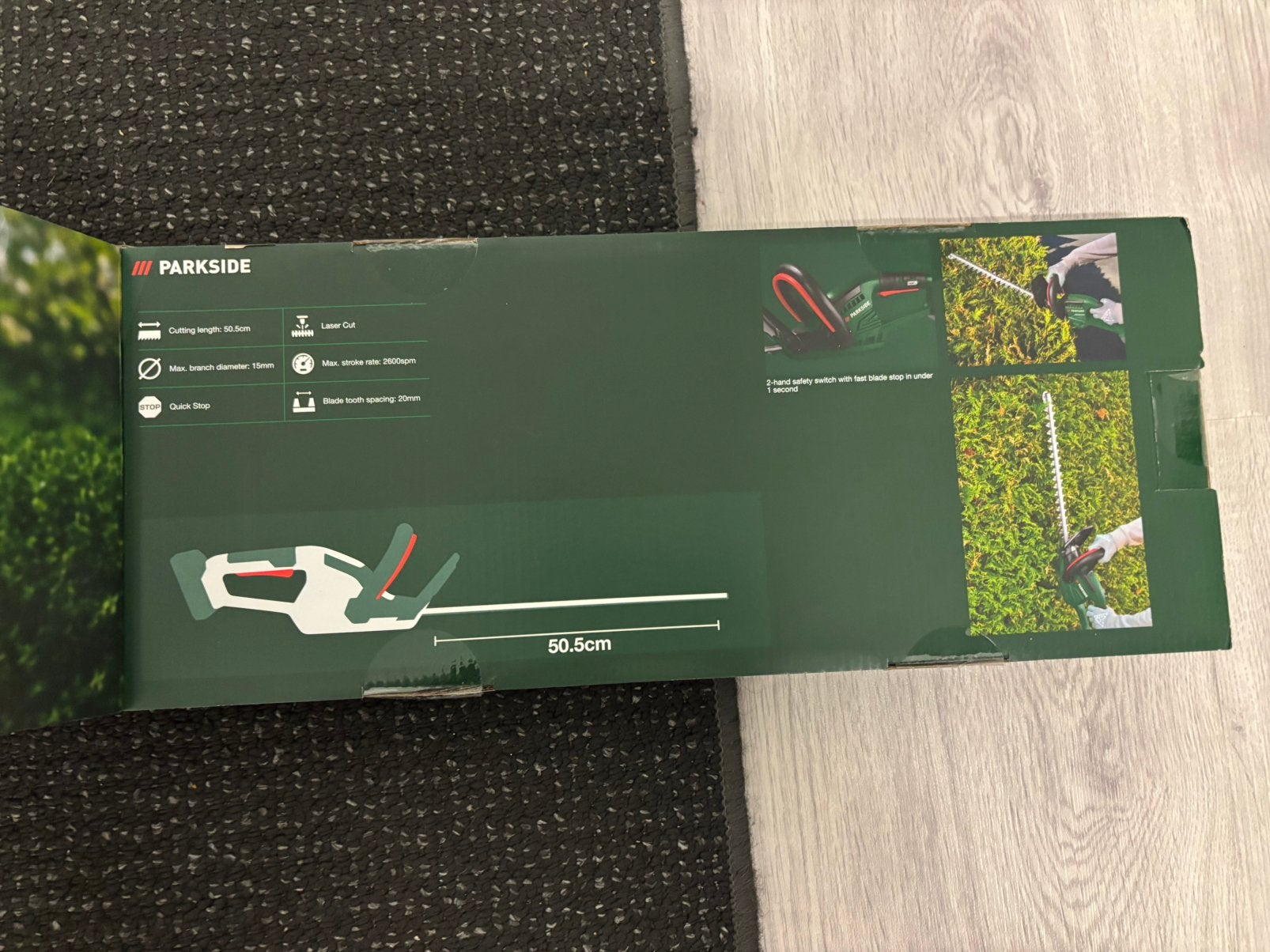 Parkside 20V Accu Heggenschaar - Nieuw in doos, Ophalen, Nieuw, Accu