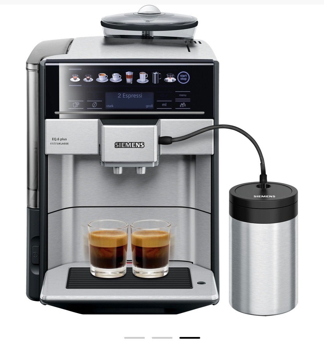 Siemens EQ.6 Plus extraKlasse volautomatische espressomachin, Ophalen, Zo goed als nieuw, Koffiemachine, Koffiebonen
