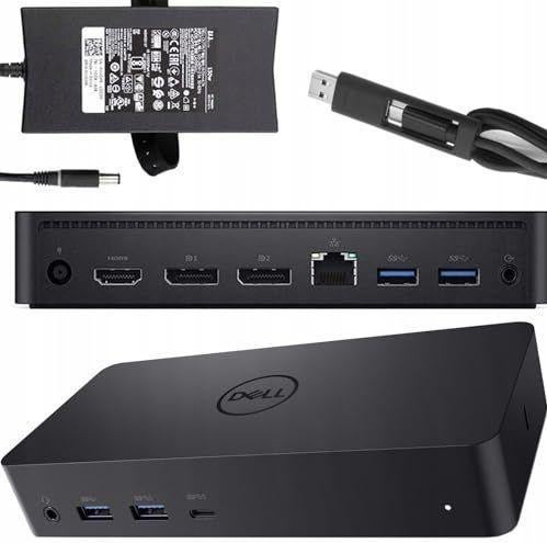 Dell D6000 Docking Station USB USB-C + 130W AC, Computers en Software, Dockingstations, Gebruikt, Docking station, Ophalen of Verzenden