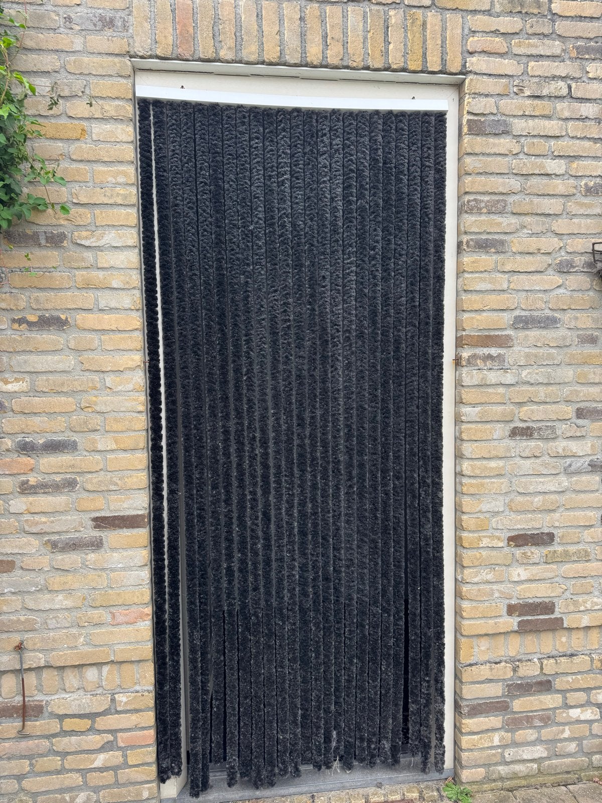 Zwart vliegengordijn voor deur of raam, Ophalen of Verzenden, Gebruikt, Zwart, Vliegengordijn