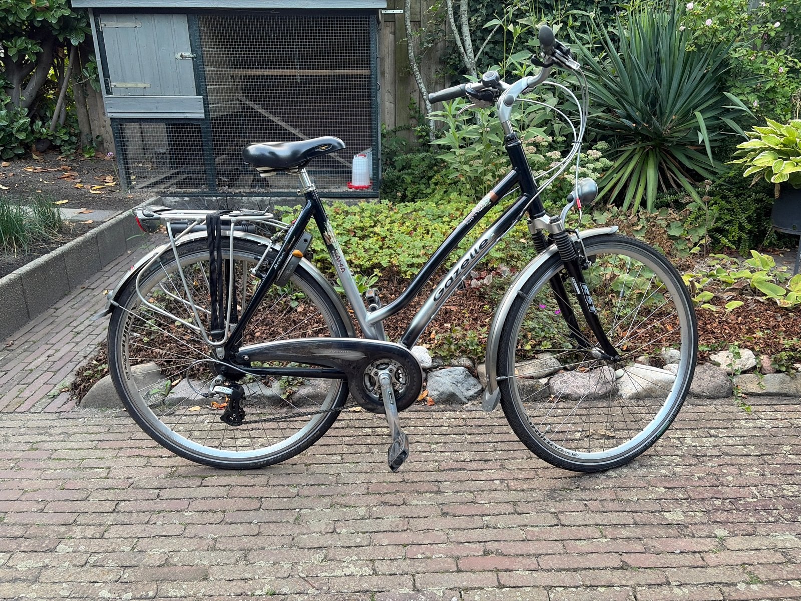 Gazelle Bahia Track & Trail Dames Sportfiets, Ophalen, 28 inch, Velgrem, Meer dan 20 versnellingen
