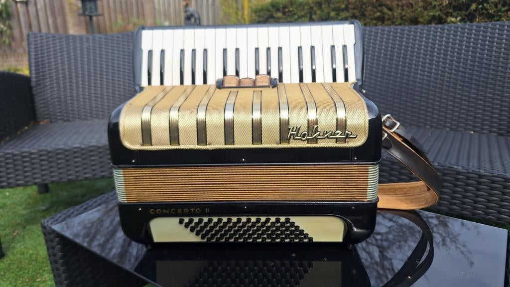 Hohner Concerto 2 / II 72 bas, 2-korig, Muziek en Instrumenten, Accordeons, Ophalen, 72-bas, Hohner