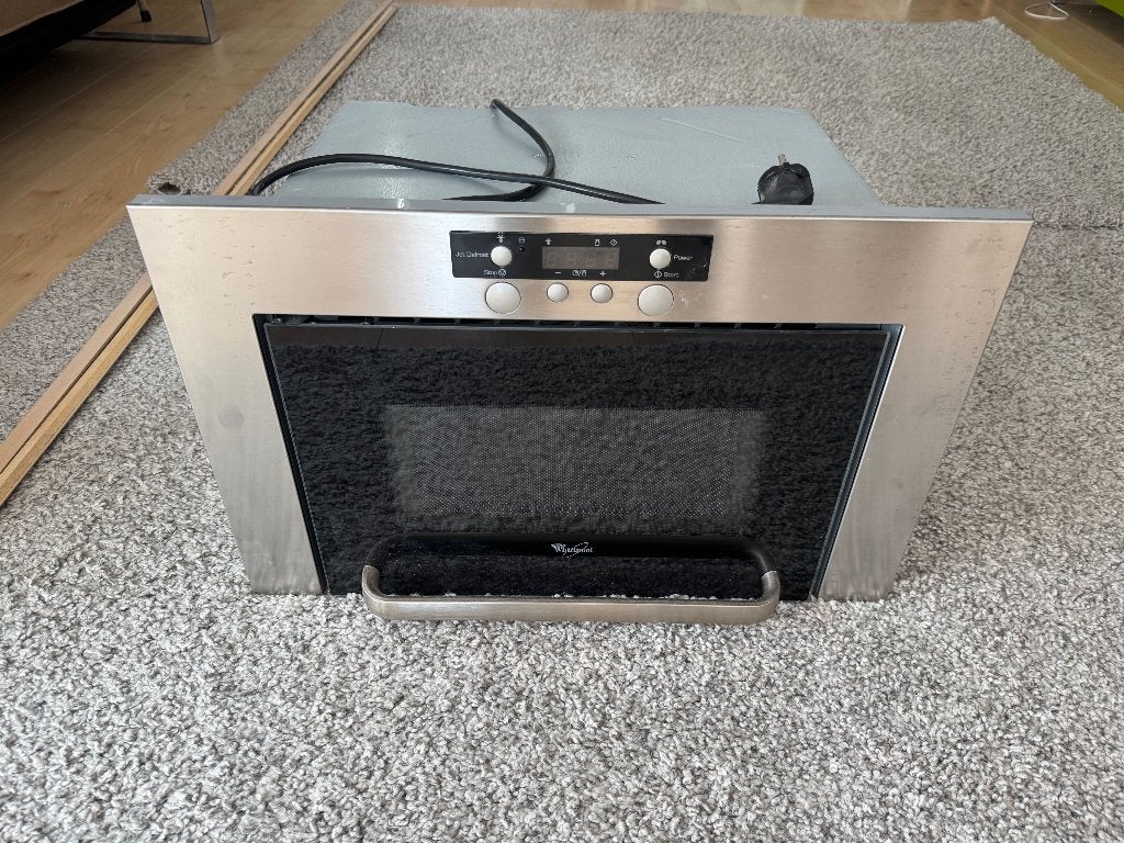 Whirlpool inbouw magnetron, Witgoed en Apparatuur, Ophalen, Gebruikt, Magnetron, Inbouw