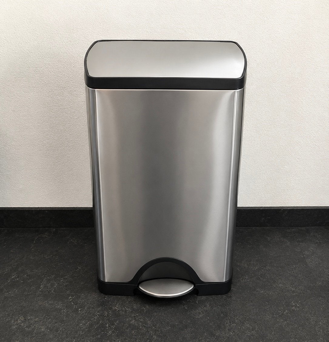 Simplehuman RVS pendaalemmer met soft-close deksel, Ophalen, Zo goed als nieuw, Rvs