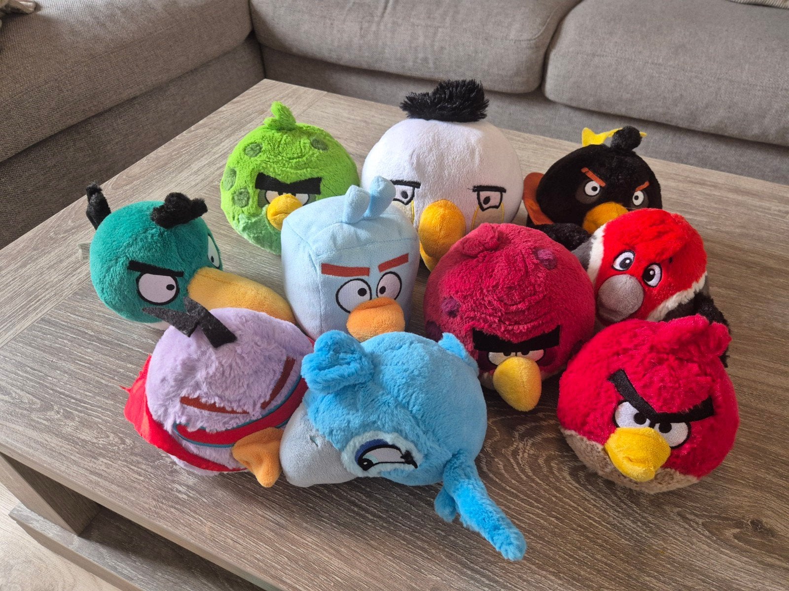 Diverse Angry Bird pluche knuffels, Ophalen, Overige typen, Zo goed als nieuw, Angry Birds